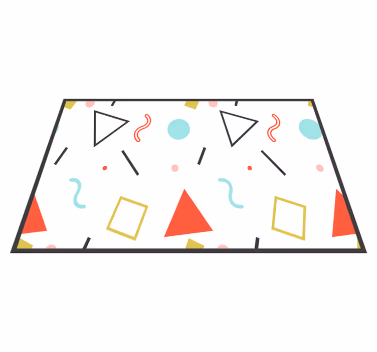 Oryginalna podkładka na stół śmieszne kształty geometryczne - TenStickers