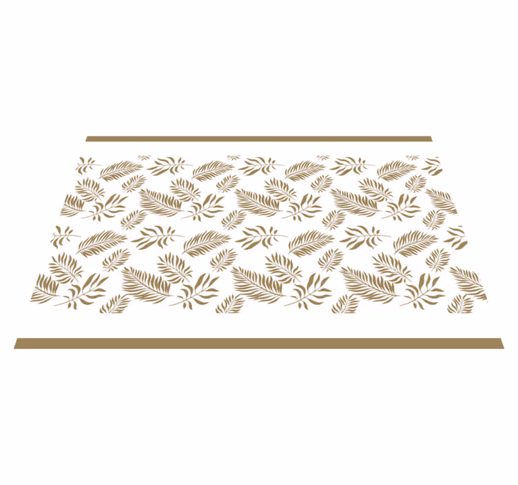 Podkładka na stół z wzorami inspiracja eleganckiego liścia - TenStickers