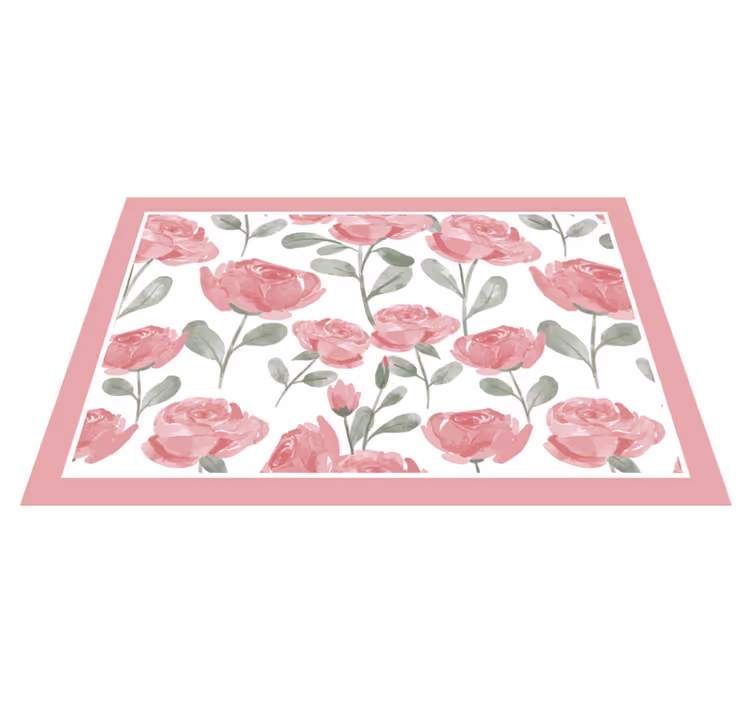 Elegancka podkładka na stół Naturalny wzór vintage róży - TenStickers