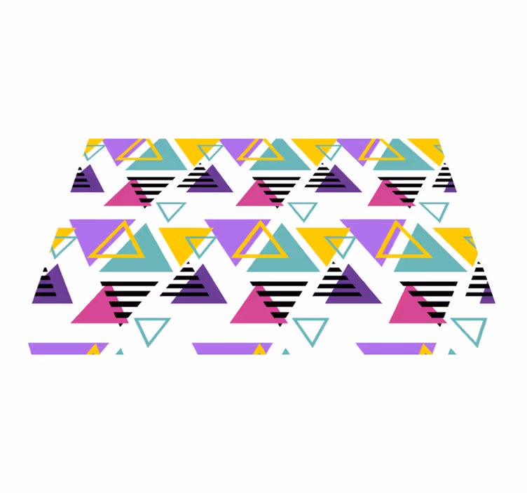 Podkładka na stół nowoczesna kolorowe geometryczne trójkąty - TenStickers