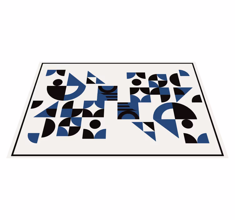 Podkładka na stół nowoczesna wzory geometryczne niebieskie - TenStickers