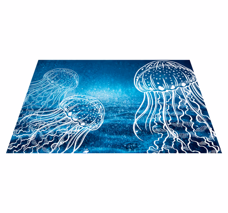 Podkładka na stół oryginalna scena z meduzami - TenStickers