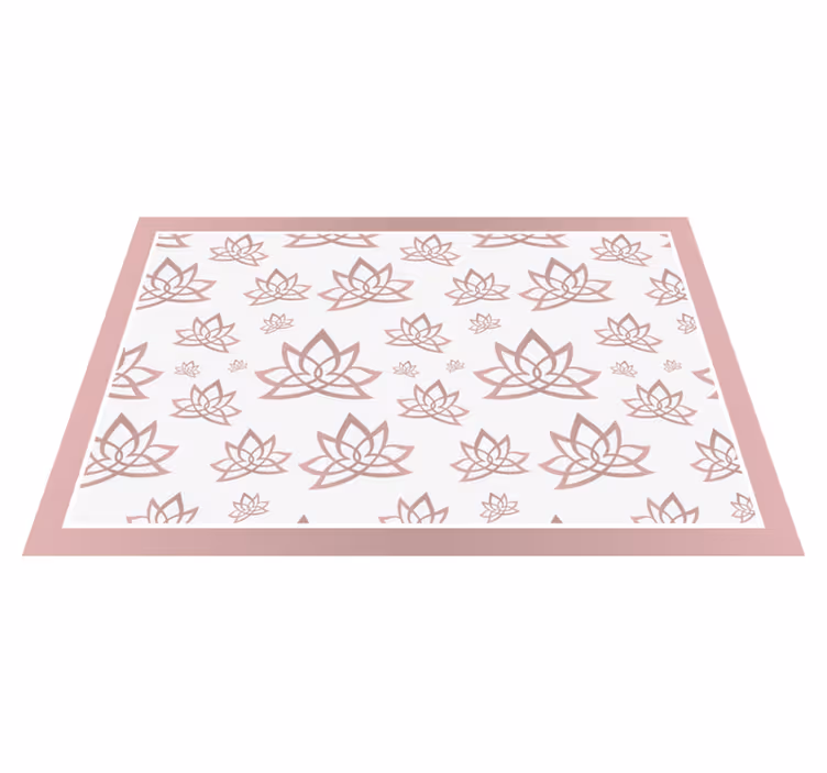 Podkładka na stół z wzorami elegancki wzór lotosu - TenStickers