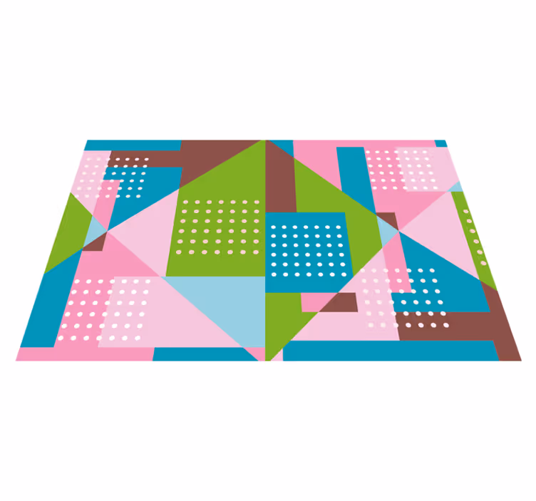 Podkładka na stół nowoczesna w żywe wzory geometryczne - TenStickers
