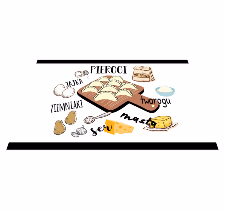 Podkładka na stół „pierogi ruskie” - TenStickers