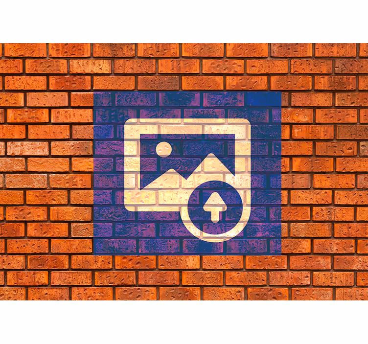 Fototapeta cegła efekt flagi hiszpańskiej - TenStickers