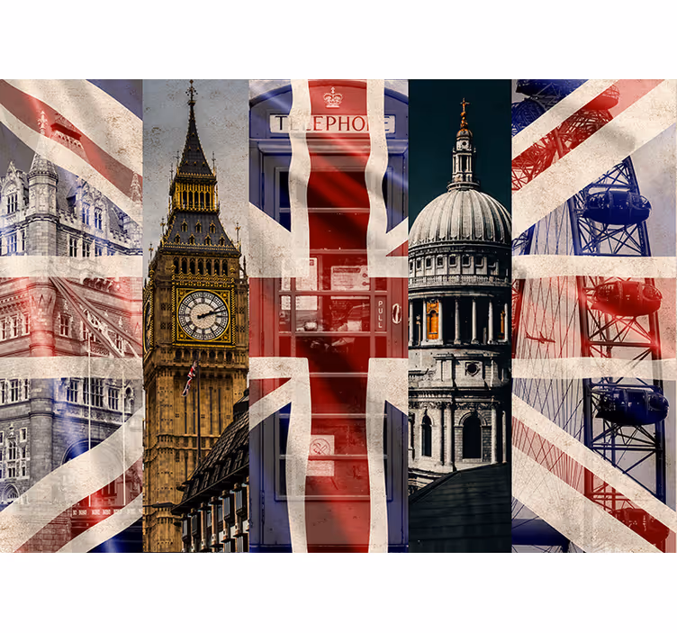 Fototapeta Londyn Union Jack - TenStickers