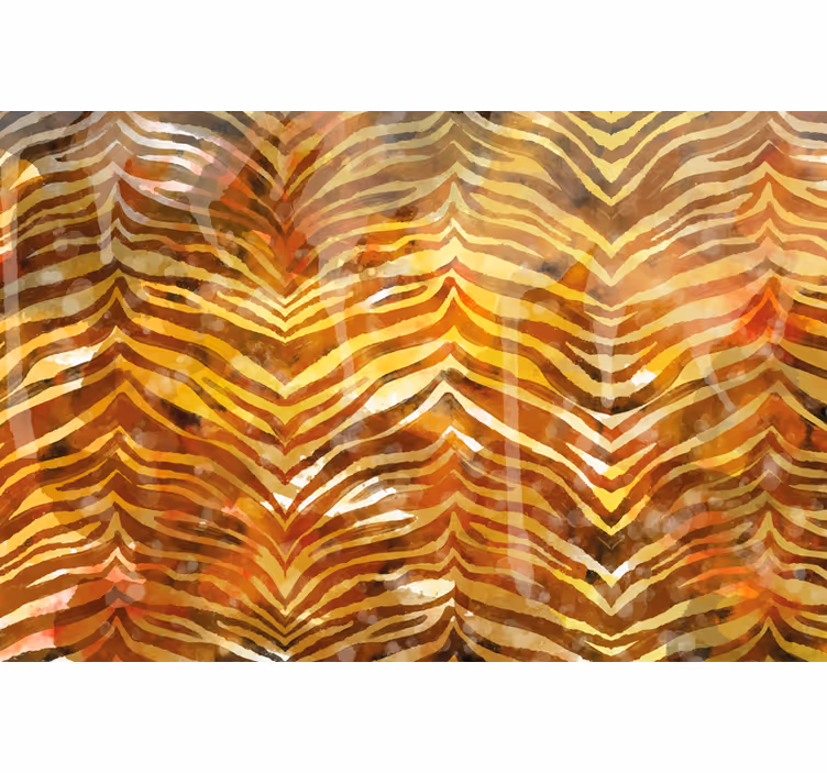 Fototapeta pejzaż afryki zebra w akwareli - TenStickers
