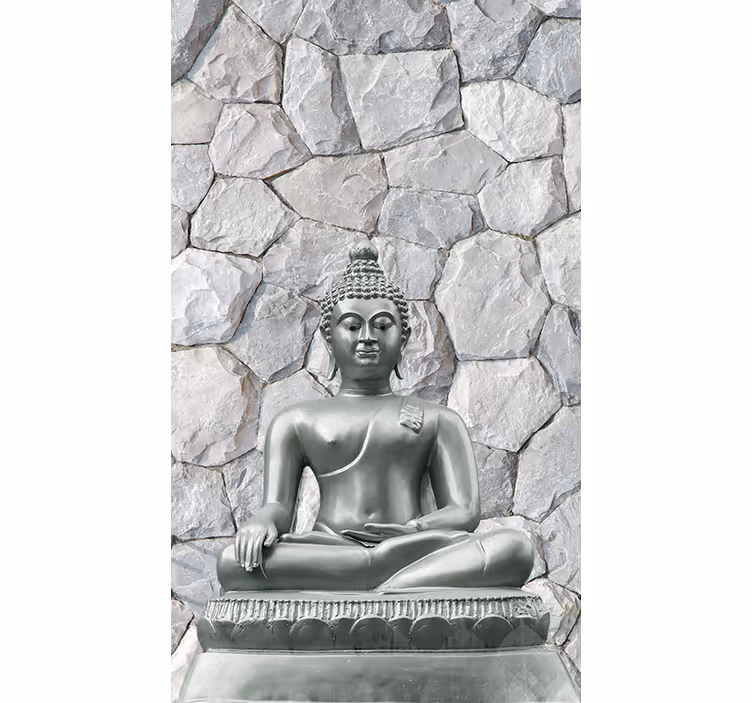 Fototapeta budda w kamiennym stylu - TenStickers