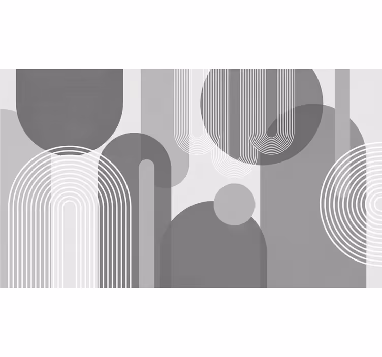 Fototapeta do łazienki szare kształty - TenStickers