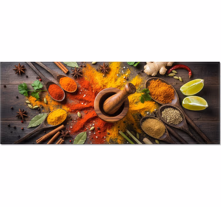 Fototapeta do kuchni eksplozja aromatów przypraw - TenStickers