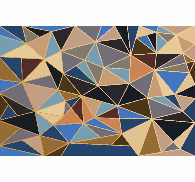 Fototapeta do kuchni mozaika geometryczna w kolorach - TenStickers