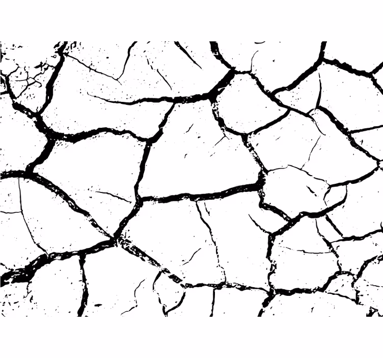 Biała fototapeta zużyty beton - TenStickers