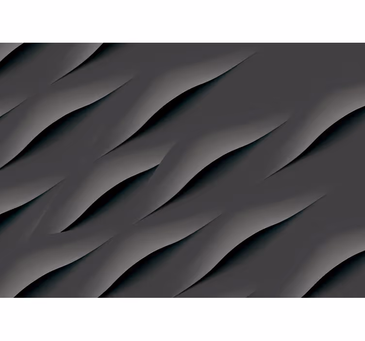 Szara fototapeta wzory fal w odcieniach szarości - TenStickers