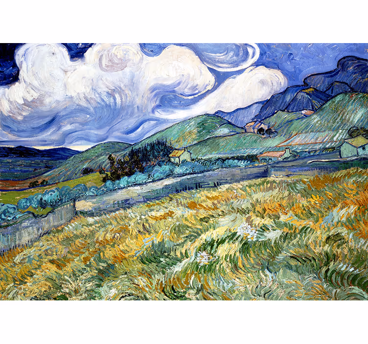 Fototapeta na korytarz kwiaty irysów van gogha - TenStickers