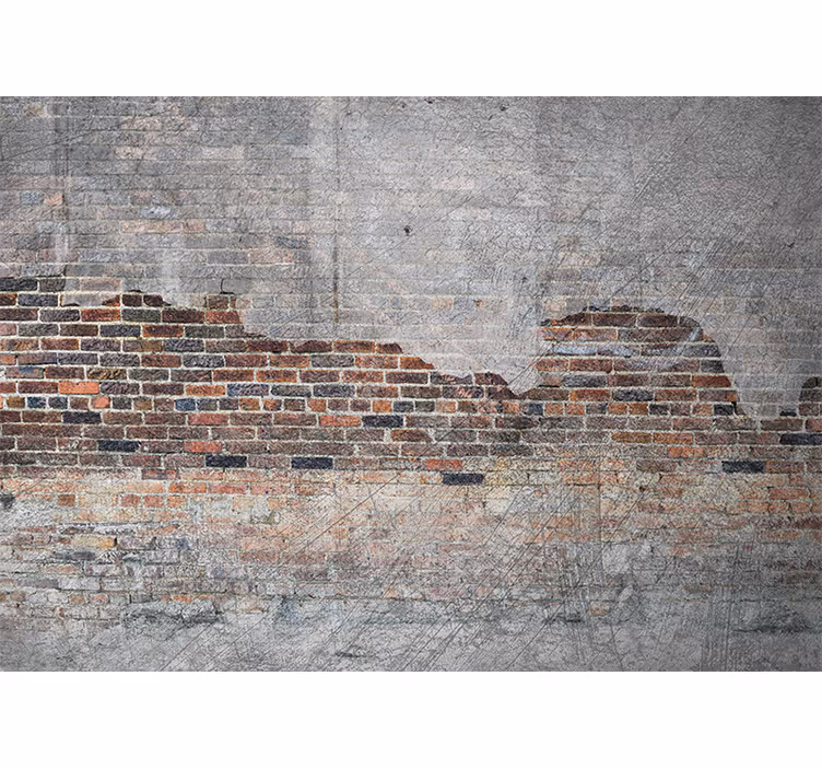 Fototapeta na korytarz zniszczone Ściany industrialne - TenStickers