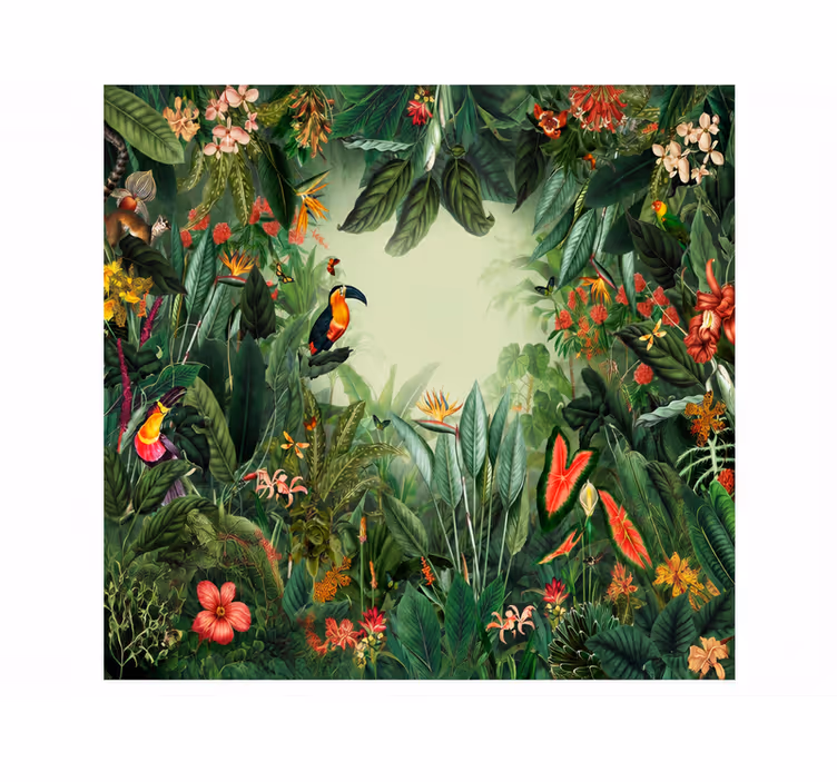 Tapeta natura ogród egzotyczny - TenStickers