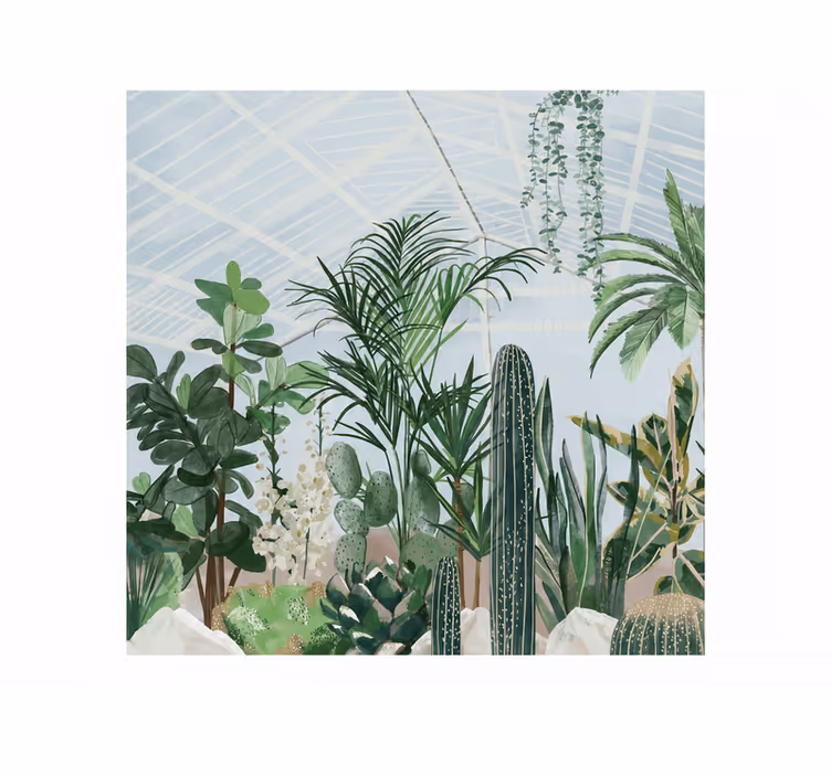 Tapeta natura ogród botaniczny w rozmiarze xxl - TenStickers