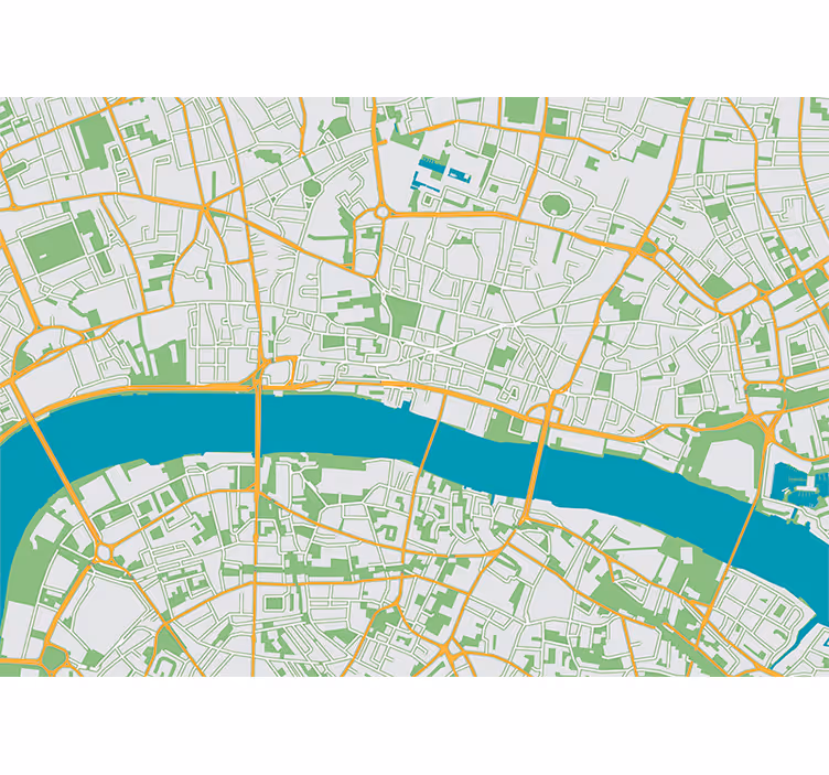 Fototapeta mapa Londynu dla Ciebie! - TenStickers