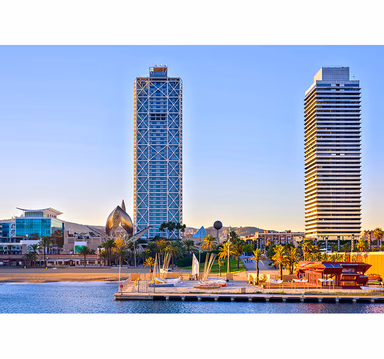 Fototapeta Barcelona Port Olimpijski - TenStickers