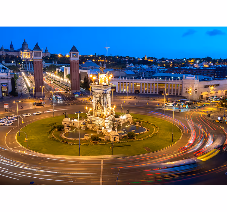 Fototapeta Barcelona plaza de España  - TenStickers