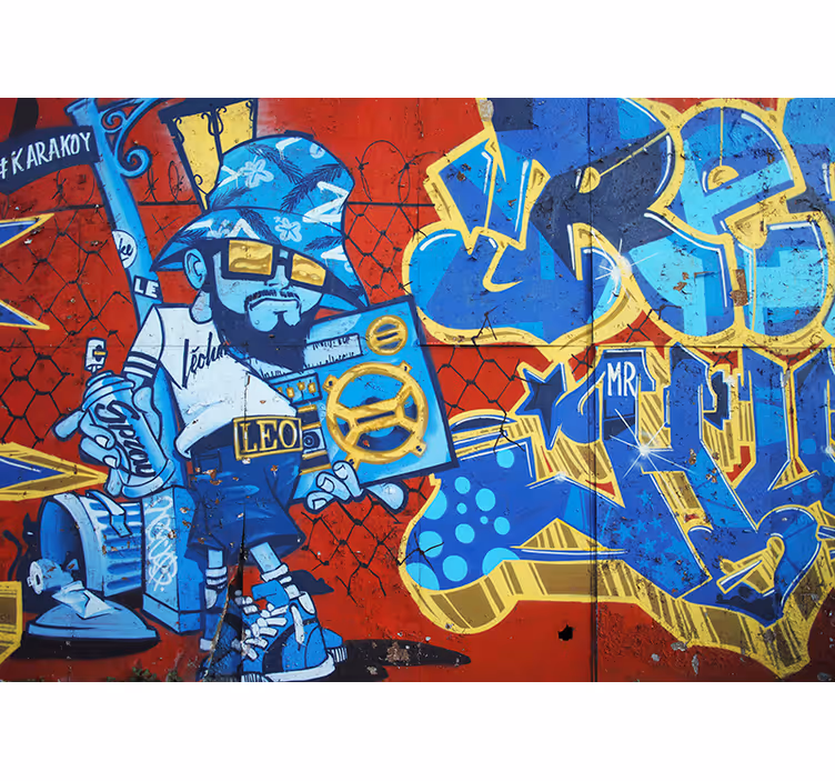 Fototapeta fajne graffiti miejskie - TenStickers