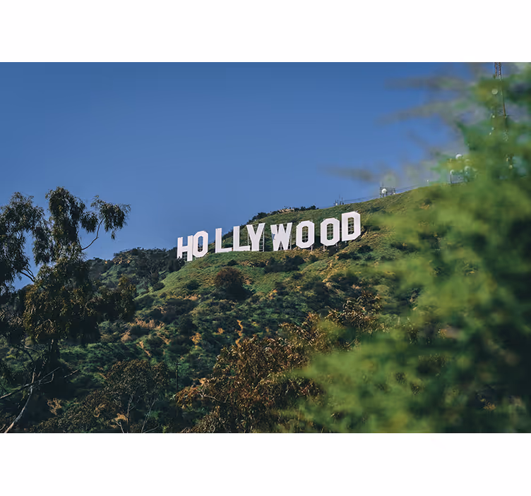 Fototapeta napis Hollywood - TenStickers