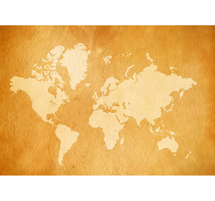 Fototapeta vintage mapa świata - TenStickers