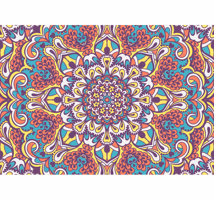 Fototapeta niebieska mandala - TenStickers