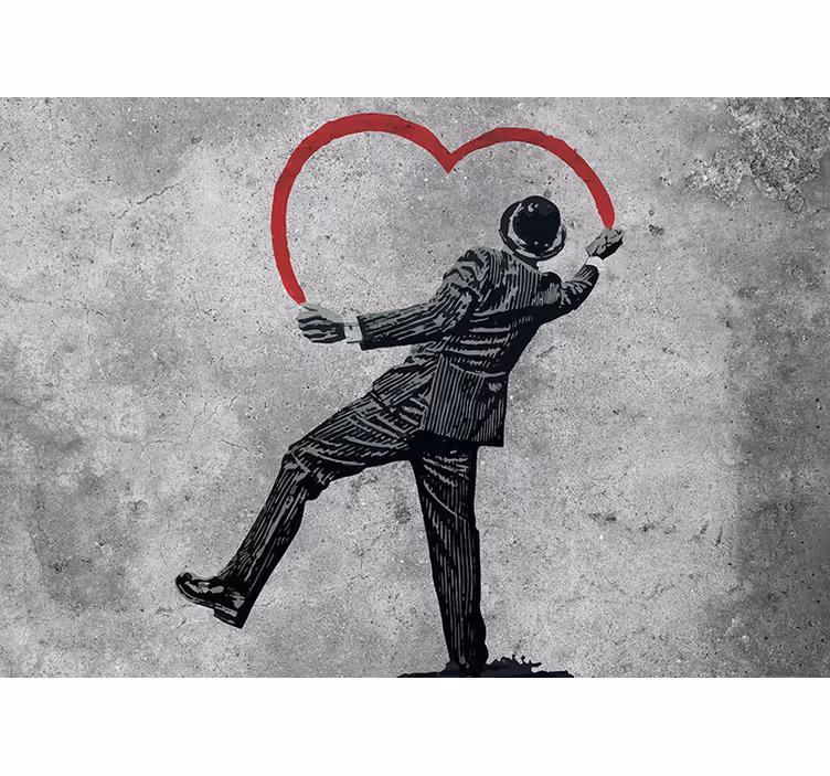 Fototapety Graffiti Banksy - TenStickers
