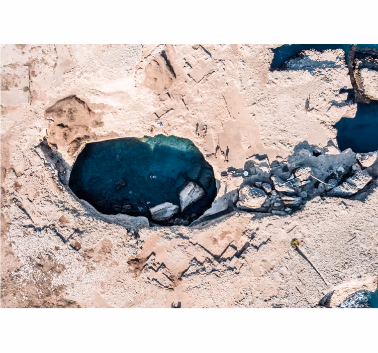 Fototapeta natura skalisty basen oceaniczny - TenStickers