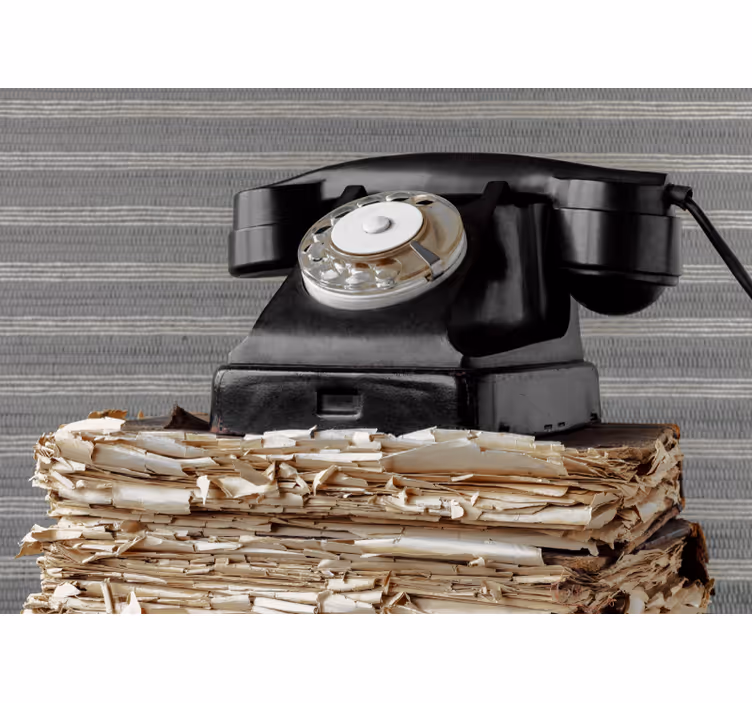 Fototapeta z pojazdami telefon vintage klasyczny - TenStickers