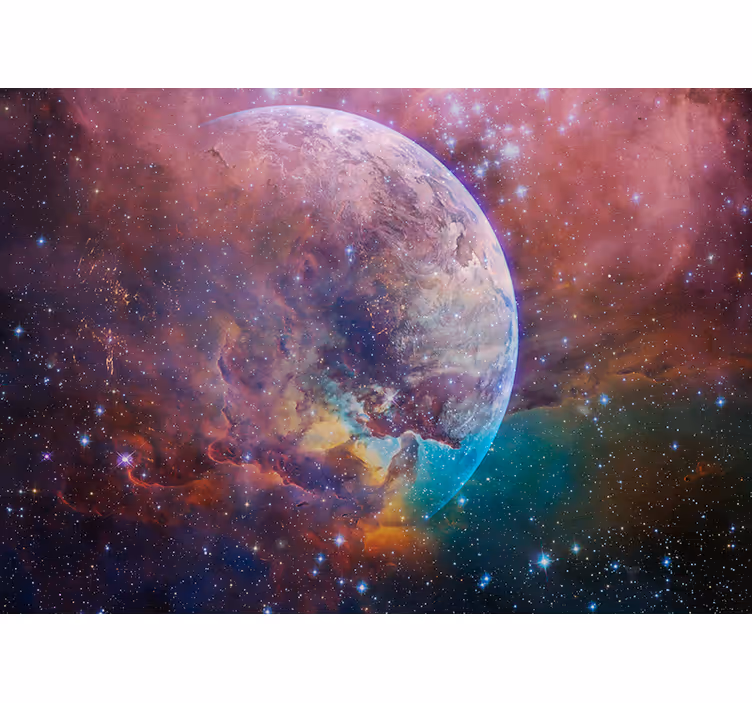 Fototapeta kosmos scena mgławicy niebieskiej - TenStickers