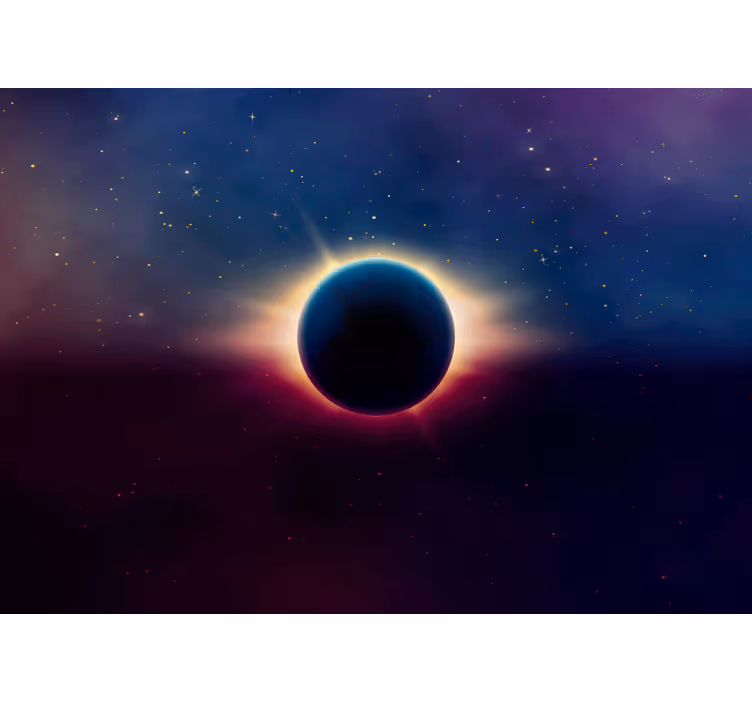 Fototapeta kosmos obecność zaćmienia - TenStickers