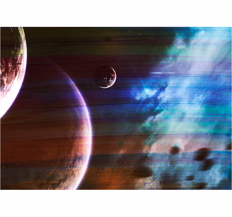 Fototapeta kosmos kosmiczna scena planetarna - TenStickers