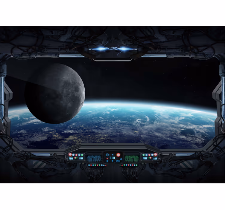 Fototapeta kosmos punkt widzenia kosmiczny - TenStickers