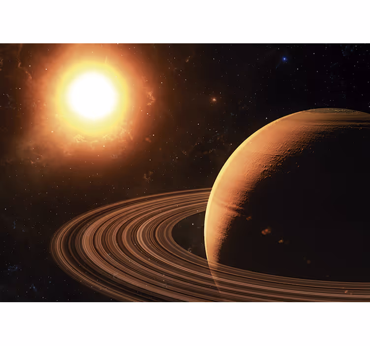 Fototapeta kosmos scena układu planetarnego - TenStickers