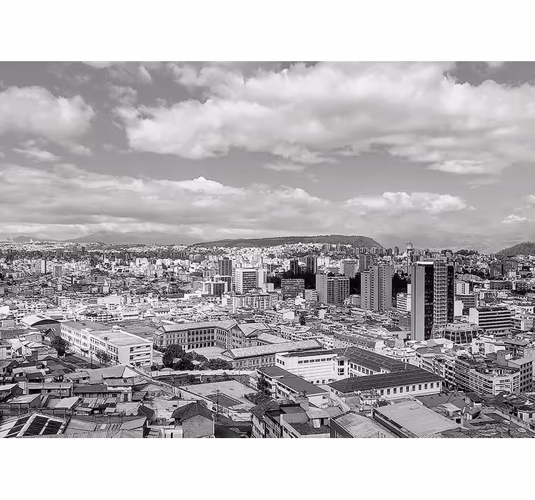 Fototapeta miasto perspektywa panoramy miasta - TenStickers