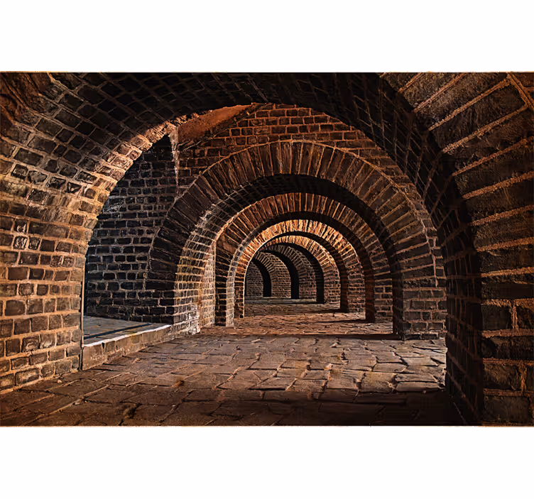 Polski tunel 3d fototapeta - TenStickers