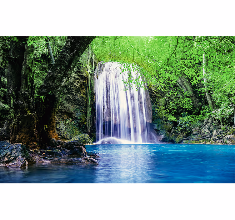 Fototapeta natura spokojny krajobraz wodospadu - TenStickers