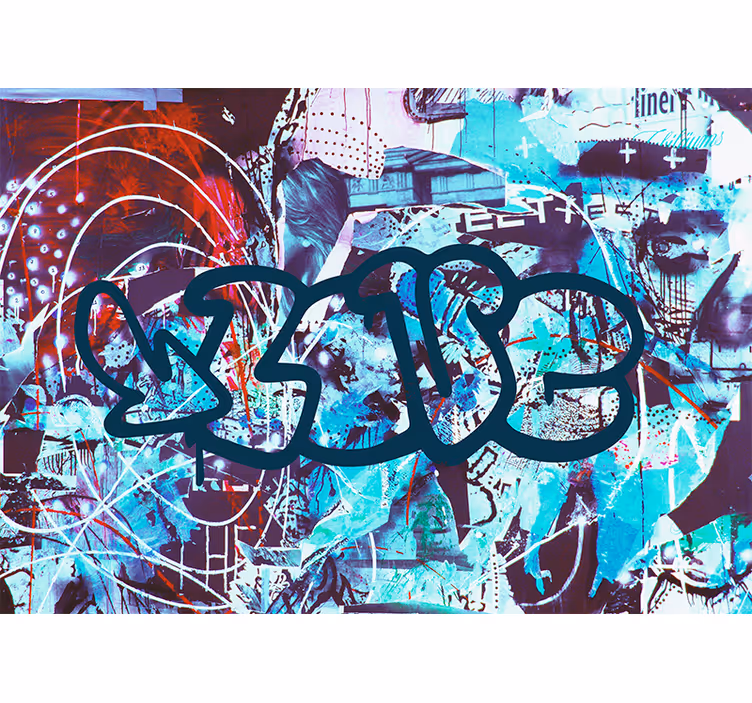 Fototapeta Street Art kolorowa miejska sztuka uliczna - TenStickers
