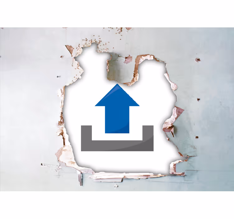 Fototapeta z efektem złamanej ściany trompe l'oeil - TenStickers
