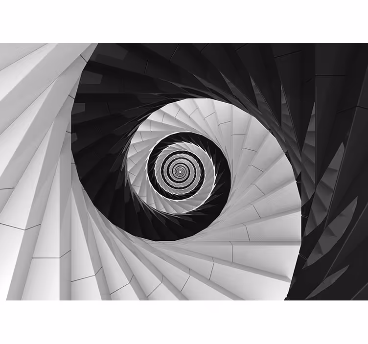 Fotoapeta abstrakcyjna struktura z efektem spiralnym - TenStickers