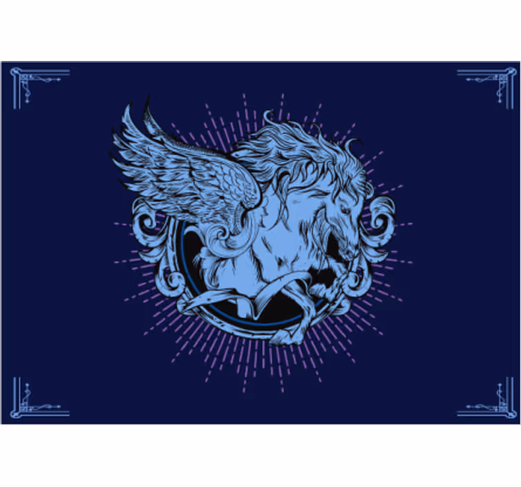 Tapeta lwy emblemat skrzydlatego lwa - TenStickers