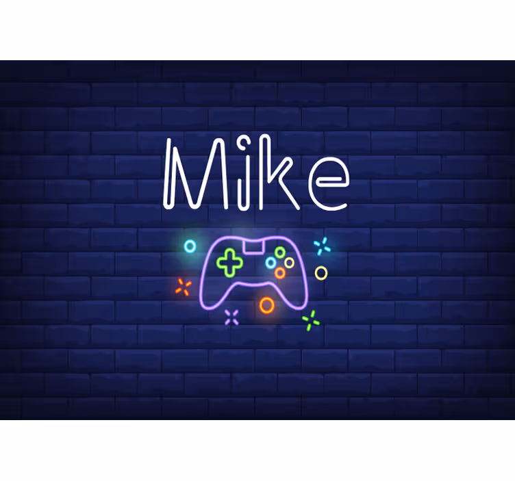 Nazwa niestandardowa kolorowa fototapeta playstation - TenStickers