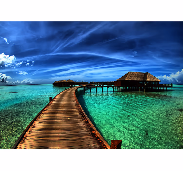Fototapeta natura scena tropikalnego oceanu - TenStickers