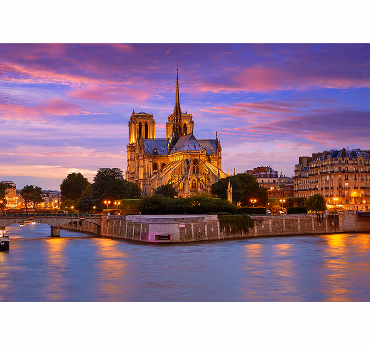 Fototapeta paryż bazylika notre-dame - TenStickers
