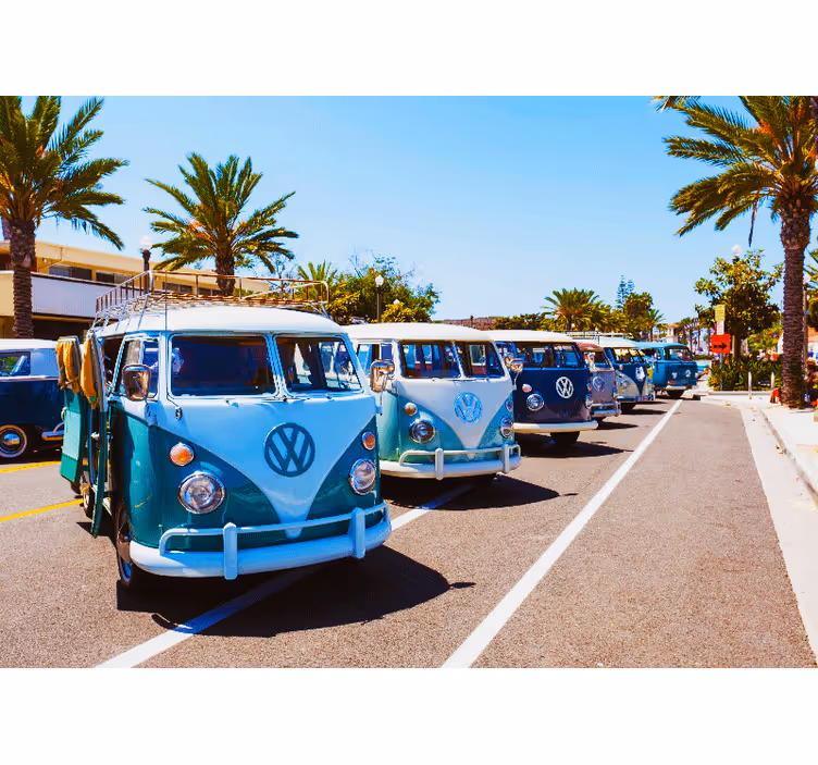 Fototapeta z pojazdami volkswagen t1 klasyczny - TenStickers