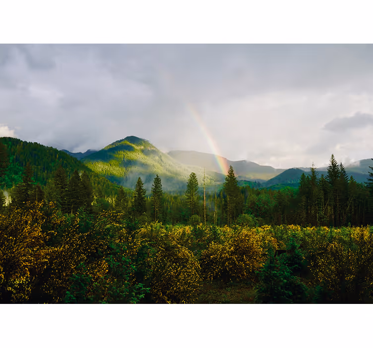 Fototapeta natura widok na górski krajobraz - TenStickers