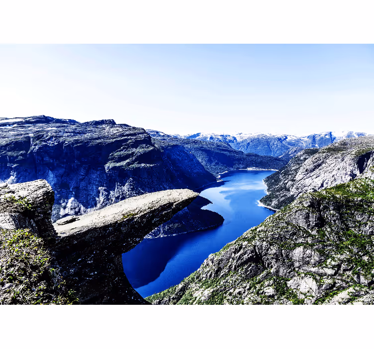 Fototapeta krajobraz majestatyczny widok na fiord - TenStickers